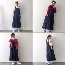 画像をギャラリービューアに読み込む, Anne number of 7 デニムサロペットスカート インディゴ by SARAHWEAR C4186/shfy