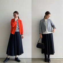 Load images into the gallery viewer,Anne number of OMEKASHI Wool Tropical Tuck Skirt SARAHWEAR C21558