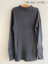 画像をギャラリービューアに読み込む, tumugu ランダムリブニットハイネック TK19329/shfy