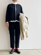 画像をギャラリービューアに読み込む, Anne number of OMEKASHI Wクロス1タックストレートパンツ TRAVAIL MANUEL TM5015/shfy
