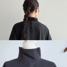 Load images into the gallery viewer,Anne number of OMEKASHI Spima Cotton Tencel 2way Neck Dress tumugu TB19433/shfy