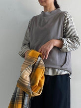 画像をギャラリービューアに読み込む, sabbatum サイドカシュクール風 ボトルネックベスト SA-26201/shfy