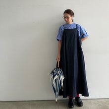 画像をギャラリービューアに読み込む, CAERULA デニムエプロンワンピース 20SS-006/shfy