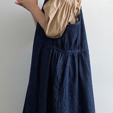画像をギャラリービューアに読み込む, CAERULA デニムエプロンワンピース 20SS-006/shfy