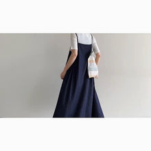 画像をギャラリービューアに読み込む, CAERULA デニムエプロンワンピース 20SS-006/shfy