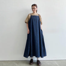 画像をギャラリービューアに読み込む, CAERULA デニムエプロンワンピース 20SS-006/shfy