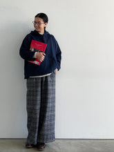 画像をギャラリービューアに読み込む, mao made ツィードライクチェックパンツ 『甘やかしてくれるパンツ』041301/shfy