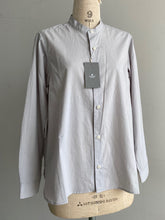 画像をギャラリービューアに読み込む, ashuhari バンドカラーAラインシャツ AS-065/shfy