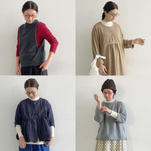 画像をギャラリービューアに読み込む, tumugu ランダムリブニットハイネック TK19329/shfy