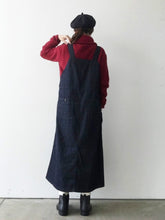 Load images into the gallery viewer,Anne number of 7 denim salopette skirt indigo by SARAHWEAR C4186/shfy
