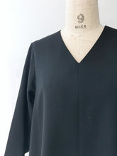 Load images into the gallery viewer,Anne number of OMEKASHI Wool Tropical V-neck Flare Address SARAHWEAR C71014/shfy
