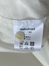 Load images into the gallery viewer,ashuhari band collar A-line shirt AS-065/shfy
